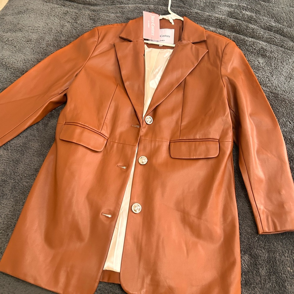 Juicy Couture Tan Leather Jacket